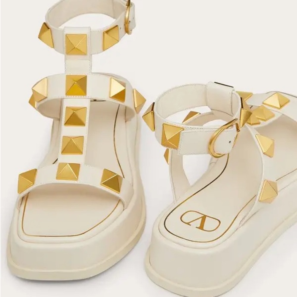 Valentino Garavani Roman Stud Leather Sandal